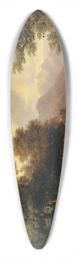Franois Diday - By the Lake of Brienz (The Bathers) 39.3 inch art pintail longboard deck