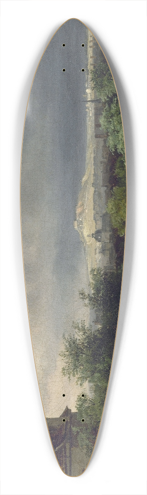 Franois-Edme Ricois - Vue de Paris, prise de Montparnasse 39.3 inch art pintail longboard deck
