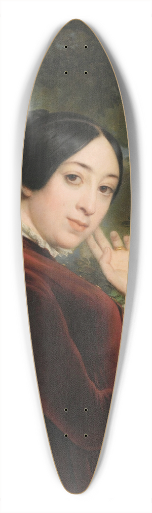 Franois-Edouard Picot - Presumed portrait ofPauline Viardot 39.3 inch art pintail longboard deck