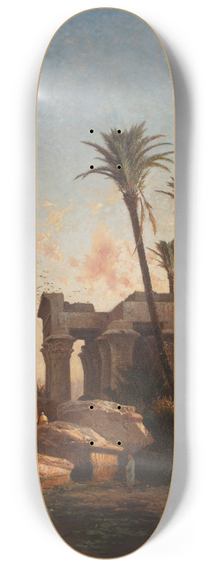 Carlos de Haes - Egyptian Landscape 8.25 inch art skate deck