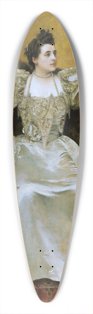 Franois Flameng - Portrait de Mme Gaston Menier 39.3 inch art pintail longboard deck