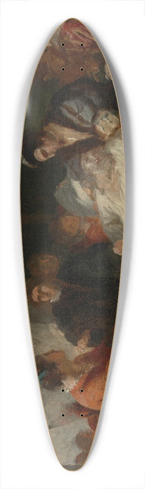 Franois-Guillaume Mnageot - The Death of Leonardo da Vinci in the Arms of Franois I 39.3 inch art pintail longboard deck Franois-Guillaume Mnageot - The Death of Leonardo da Vinci in the Arms of Franois I 39.3 inch art pintail longboard deck