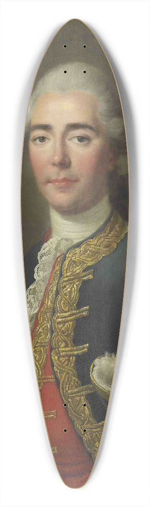Franois-Hubert Drouais - Portrait of the Chevalier de Turenne 39.3 inch art pintail longboard deck