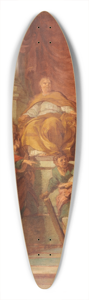 Franois Lemoyne - Elymas the Sorcerer Struck with Blindness, sketch 39.3 inch art pintail longboard deck Franois Lemoyne - Elymas the Sorcerer Struck with Blindness, sketch 39.3 inch art pintail longboard deck