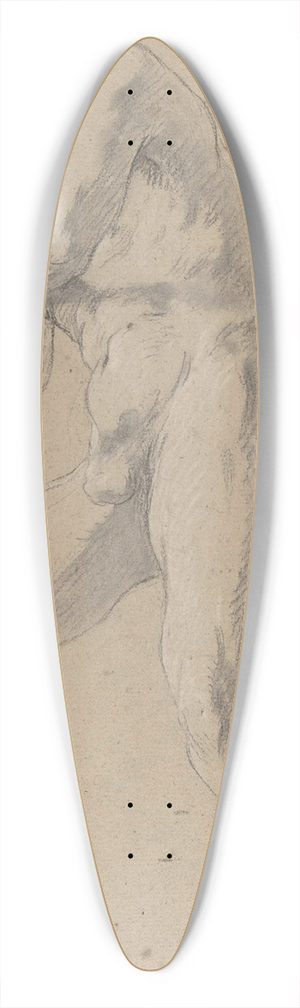 Franois Lemoyne - Standing Male Nude Seen from Below 39.3 inch art pintail longboard deck