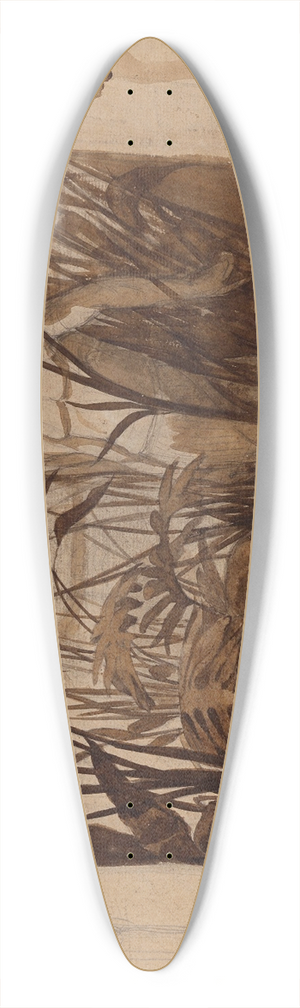 Franois-Lon Benouville - Mose sauv des eaux 39.3 inch art pintail longboard deck Franois-Lon Benouville - Mose sauv des eaux 39.3 inch art pintail longboard deck