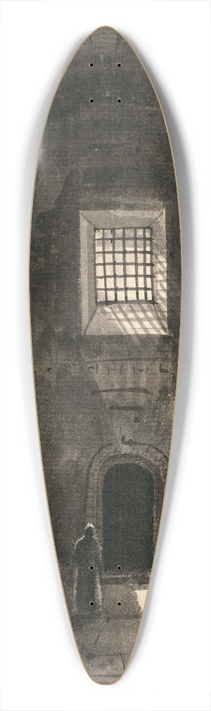 Franois-Marius Granet - Personnages dans une salle voute claire par une fentre 39.3 inch art pintail longboard deck