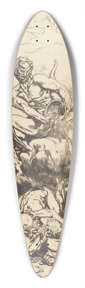 Franois-Nicolas Chifflart - The Silver Devil 39.3 inch art pintail longboard deck