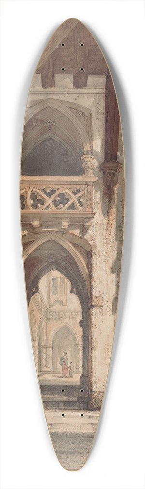 Franois Stroobant - Interior of a Palace 39.3 inch art pintail longboard deck