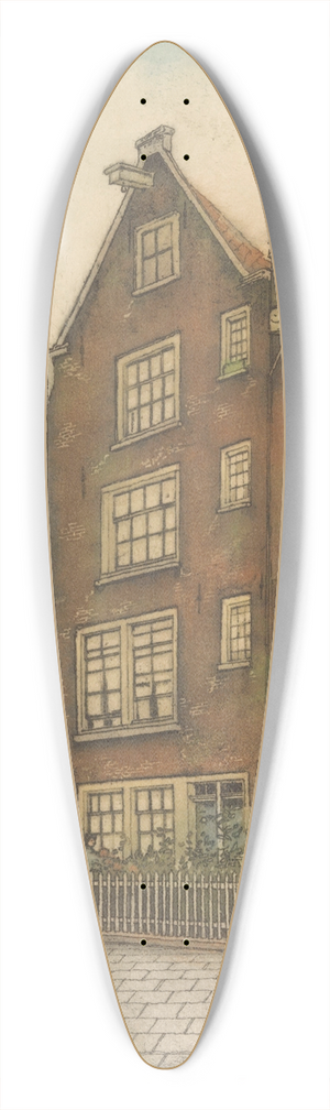 Frans Everbag - Bagijnhofje 39.3 inch art pintail longboard deck