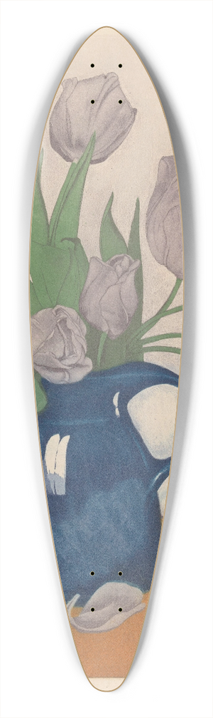 Frans Everbag - Tulpen in een kan 39.3 inch art pintail longboard deck