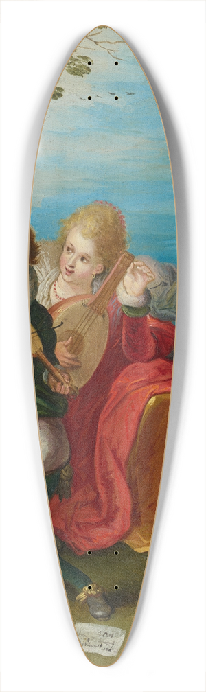 Frans Francken the Younger - Hearing 39.3 inch art pintail longboard deck