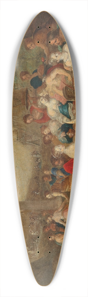 Frans Francken the Younger - The Dance around the Golden Kalf 39.3 inch art pintail longboard deck