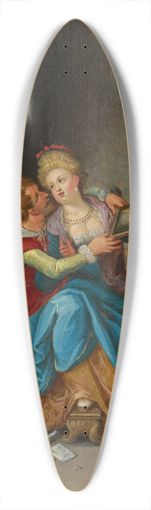 Frans Francken the Younger - The Face 39.3 inch art pintail longboard deck