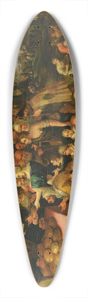 Frans Francken the Younger - The works of mercy 39.3 inch art pintail longboard deck