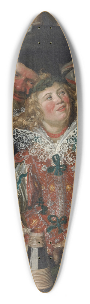 Frans Hals - Merrymakers at Shrovetide 39.3 inch art pintail longboard deck