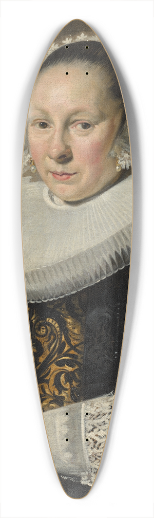 Frans Hals - Portrait of a Woman, probably Aeltje Dircksdr. Pater 39.3 inch art pintail longboard deck
