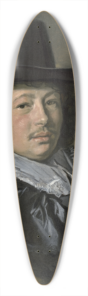 Frans Hals - Portrait of a Young Man 39.3 inch art pintail longboard deck
