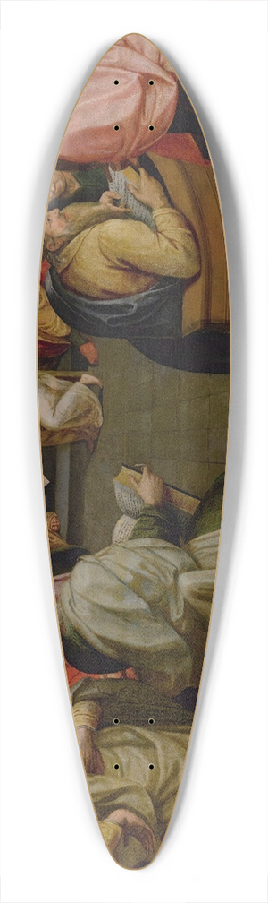 Frans Pourbus The Elder - Christ Among The Doctors 39.3 inch art pintail longboard deck