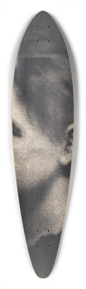Frans Schwartz - Ung pige i profil med opstrget hr 39.3 inch art pintail longboard deck Frans Schwartz - Ung pige i profil med opstrget hr 39.3 inch art pintail longboard deck