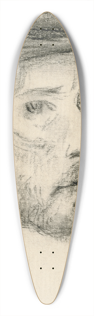Frans Smissaert - Zelfportret 39.3 inch art pintail longboard deck
