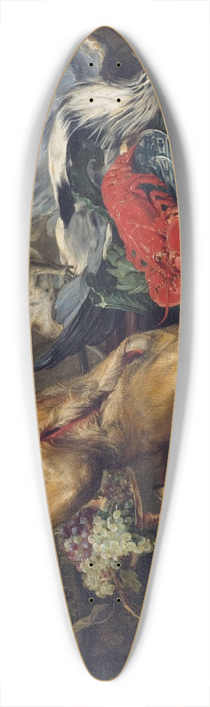 Frans Snyders - Still Life with Dead Game, a Monkey, a Parrot, and a Dog 39.3 inch art pintail longboard deck