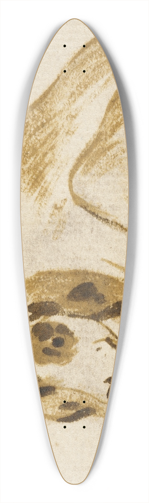 Frans Snyders - Studies of Dogs 39.3 inch art pintail longboard deck Frans Snyders - Studies of Dogs 39.3 inch art pintail longboard deck