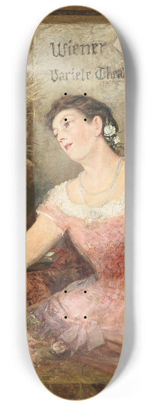 Carl Probst - In der Theatergarderobe 8.25 inch art skate deck