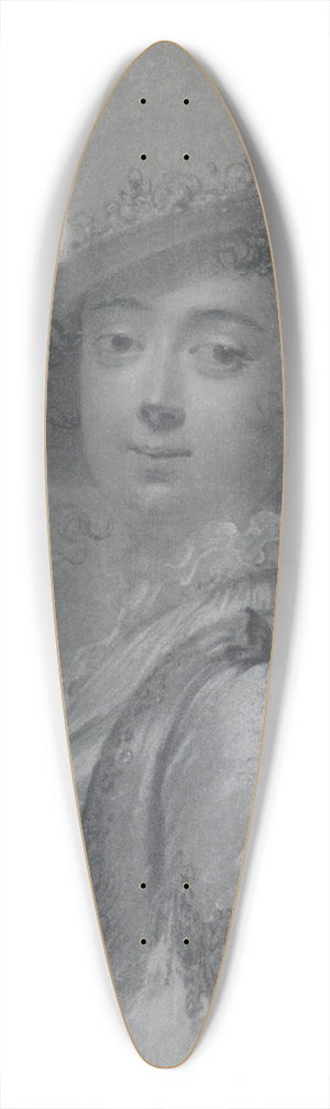 Frans van der Mijn - Portrait of an Elegant Lady 39.3 inch art pintail longboard deck