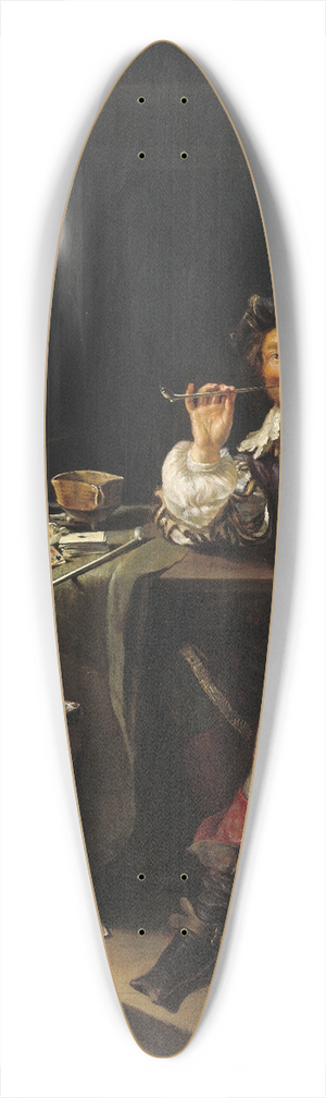 Frans van Mieris the Elder - A Soldier Smoking a Pipe 39.3 inch art pintail longboard deck Frans van Mieris the Elder - A Soldier Smoking a Pipe 39.3 inch art pintail longboard deck