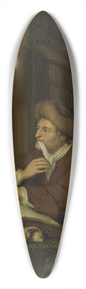 Frans Van Mieris The Younger - A Scholar at his Desk 39.3 inch art pintail longboard deck