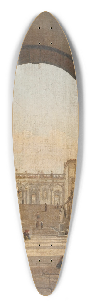 Frans Vervloet - Monte Cassino 39.3 inch art pintail longboard deck