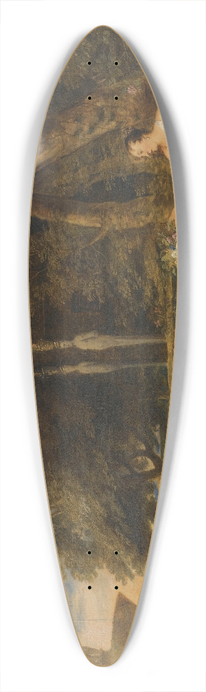 Frans Wouters - Flora With Three Putti In A Garden 39.3 inch art pintail longboard deck