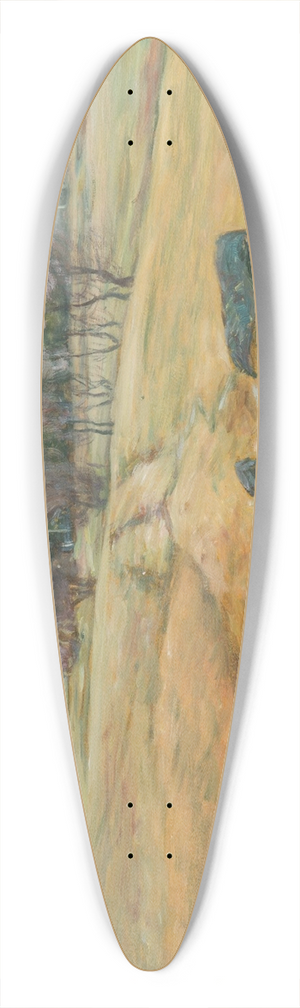 Frantiek Kavn - A Wet Winter 39.3 inch art pintail longboard deck