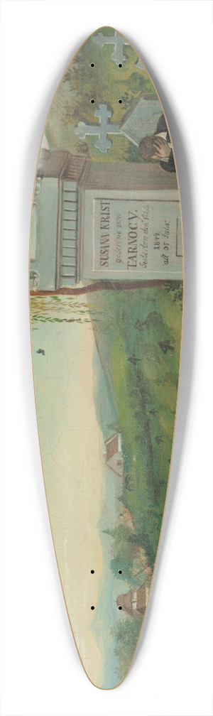 Frantiek Klimkovi - Koick cintorn 39.3 inch art pintail longboard deck