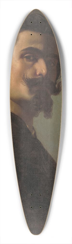 Frantiek Klimkovi - Portrait of a man 39.3 inch art pintail longboard deck
