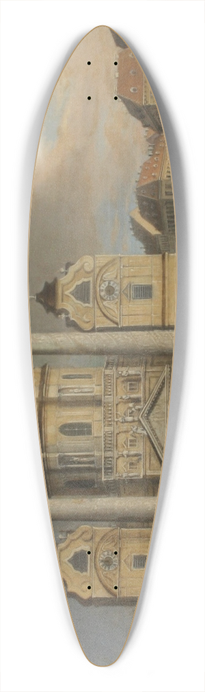 Franz Alt - Blick auf die Karlskirche 39.3 inch art pintail longboard deck