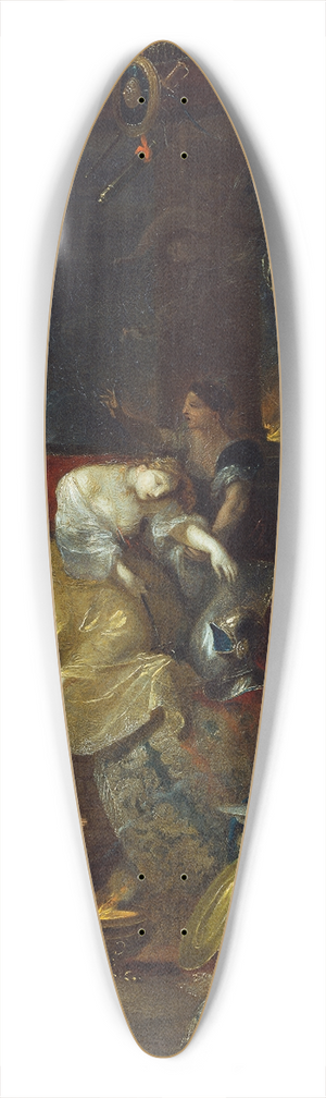 Franz Anton Maulbertsch - Der Tod der Dido 39.3 inch art pintail longboard deck