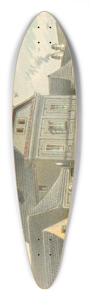 Franz Gerasch - Das einstige Jagdschloss der Kaiserin Maria Theresia in der Erdbergstrae 109 in Wien 39.3 inch art pintail longboard deck