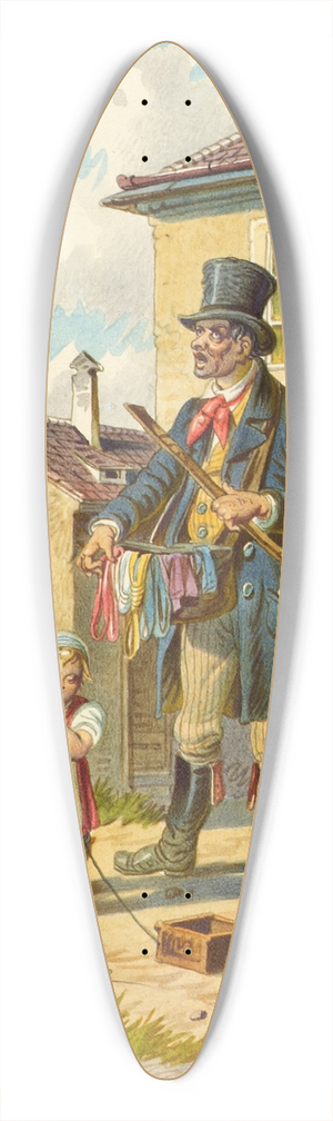 Franz Gerasch - Der Bandelkrmer 39.3 inch art pintail longboard deck