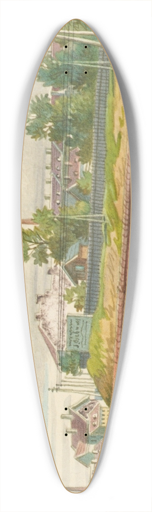 Franz Gerasch - Die Lerchenfelder Linie in Wien 39.3 inch art pintail longboard deck