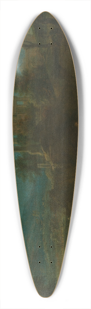 Franz Joachim Beich - Anbetung der Hirten vor weiter Landschaft 39.3 inch art pintail longboard deck