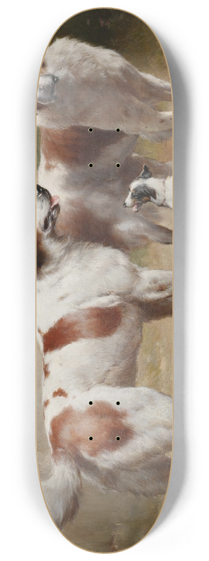 Carl Reichert - Drei Hunde 8.25 inch art skate deck