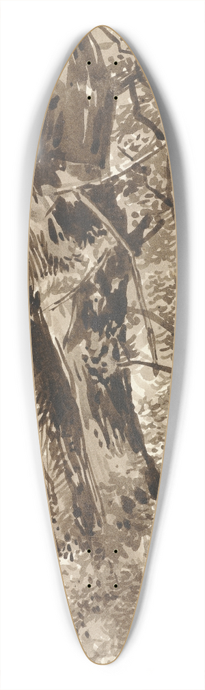 Franz Kobell - Trunks and Branches 39.3 inch art pintail longboard deck