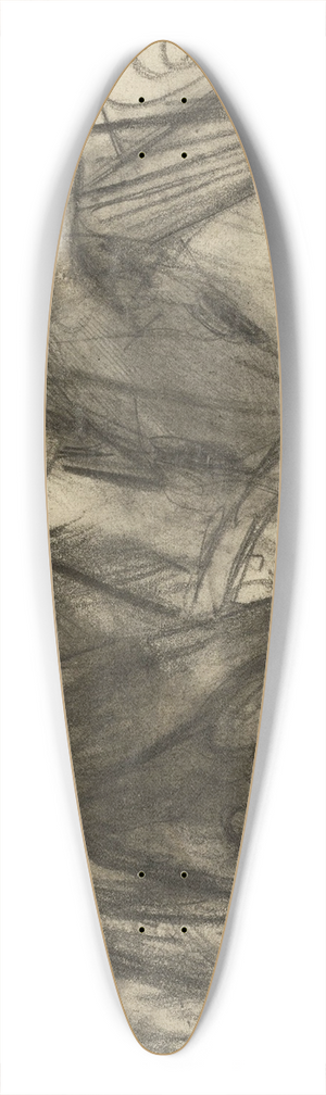 Franz Marc - Elch in phantastischer Umgebung (Hirsch in Landschaft) 39.3 inch art pintail longboard deck