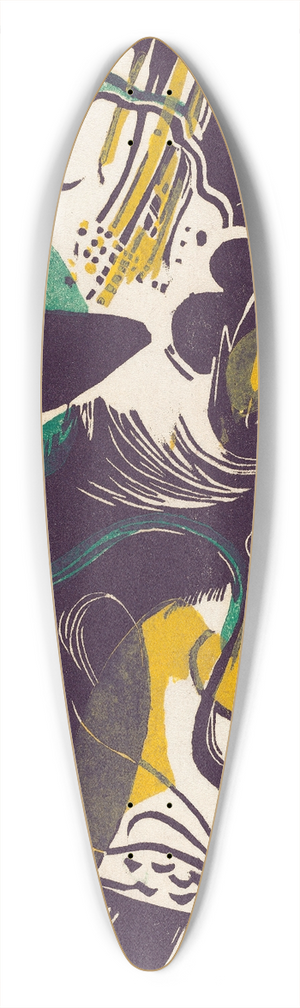 Franz Marc - Genesis II (Schopfungsgeschichte II) 39.3 inch art pintail longboard deck