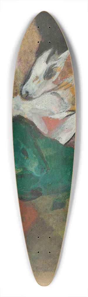 Franz Marc - Grnes und weies Pferd 39.3 inch art pintail longboard deck