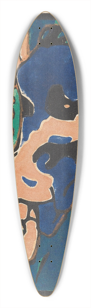 Franz Marc - Ruhende Pferde 39.3 inch art pintail longboard deck