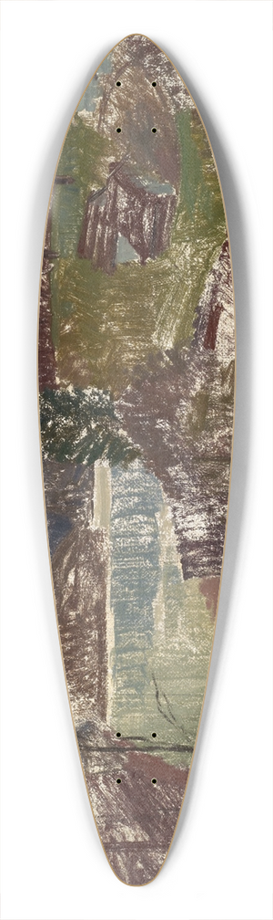 Franz Marent - Landscape Of The Birs Ii 39.3 inch art pintail longboard deck