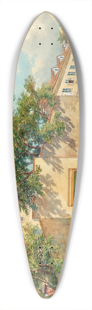 Franz Reinhold - Das Polizei-Gefangenenhaus in der Theobaldgasse in Wien 39.3 inch art pintail longboard deck